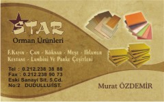 ağaç kartvizitleri, star orman ürünleri