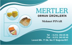 ağaç kartvizitleri, mertler orman ürünleri