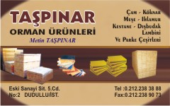 ağaç kartvizitleri, taşpınar orman ürünleri