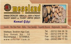 ağaç kartvizitleri, meşeland orman ürünleri