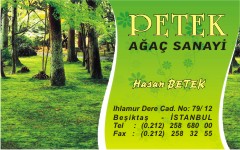 ağaç kartvizitleri, petek ağaç sanayi