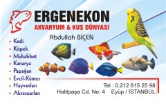 akvaryum kartvizitleri, ergenekon akvaryum ve kuş dünyası