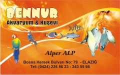 akvaryum kartvizitleri, bennur akvaryum ve kuşevi