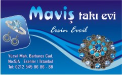 altın kartvizitleri, maviş takı evi