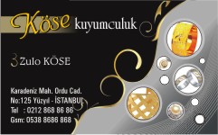 altın kartvizitleri, köse kuyumculuk