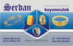 altın kartvizitleri, serdan kuyumculuk