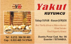 altın kartvizitleri, yakut kuyumcu