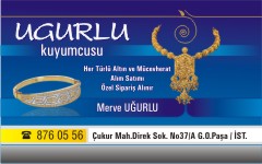 altın kartvizitleri, uğurlu kuyumcusu