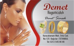 altın kartvizitleri, demet kuyumculuk