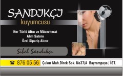 altın kartvizitleri, sandıkçı kuyumculuk