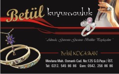 altın kartvizitleri, betül kuyumculuk