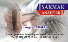 anahtar kartvizitleri, sakmak anahtar