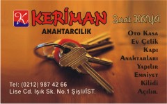 anahtar kartvizitleri, keriman anahtarcılık