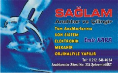 anahtar kartvizitleri, sağlam anahtarcılık