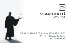 avukat kartvizitleri, avukat serdar dereli