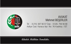 avukat kartvizitleri, avukat mehmet beşerler