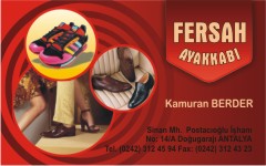 ayakkabı kartvizitleri, fersah ayakkabı