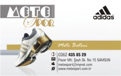 ayakkabı kartvizitleri, mete spor