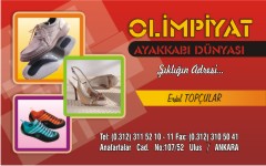 ayakkabı kartvizitleri, olimpiyat ayakkabıcılık