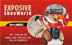 ayakkabı kartvizitleri, exposive shoeworld