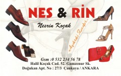 ayakkabı kartvizitleri, nesrin ayakkabıları