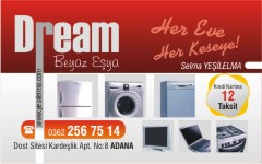 beyazeşya kartvizitleri, dream beyazeşya