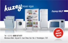 beyazeşya kartvizitleri, kuzey beyazeşya