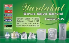 beyazeşya kartvizitleri, yurdakul beyaz eşya servisi