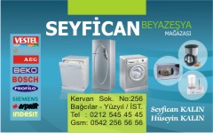 beyazeşya kartvizitleri, seyfican beyaz eşya