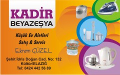 beyazeşya kartvizitleri, kadirbeyazeşya