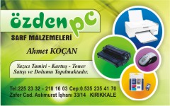 bilgisayar kartvizitleri, özden pc