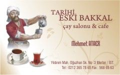 cafe kartvizitleri, tarihi eski bakkal