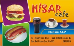cafe kartvizitleri, hisar cafe
