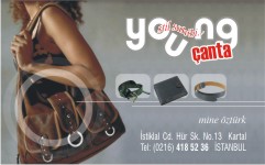çanta kartvizitleri, young çanta