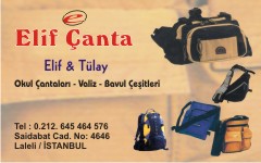 çanta kartvizitleri, elif çanta
