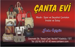 çanta kartvizitleri, çanta evi