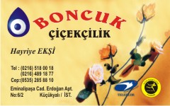 çiçek kartvizitleri, boncuk çiçekçilik
