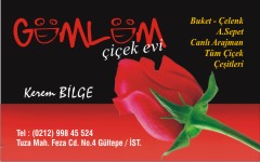çiçek kartvizitleri, gülsüm çiçekçilik