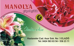 çiçek kartvizitleri, manolya çiçekçilik