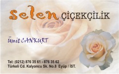 çiçek kartvizitleri, selen çiçekçilik