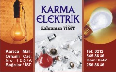 elektrik kartvizitleri, karma elektrik