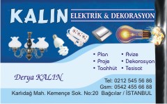 elektrik kartvizitleri, kalın elektrik dekorasyon