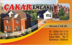 emlak kartvizitleri, çakar emlak