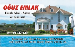 emlak kartvizitleri, oğuz emlak