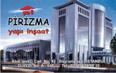 emlak kartvizitleri, pirizma yapı inşaat
