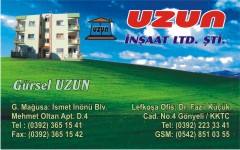 emlak kartvizitleri, uzun inşaat 