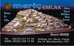 emlak kartvizitleri, meriç emlak