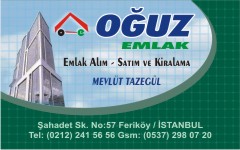 emlak kartvizitleri, oğuz emlak