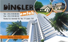 emlak kartvizitleri, dinçler emlak