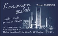 emlak kartvizitleri, karacan emlak